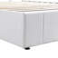 Grand lit plateforme tapissier avec système de rangement hydraulique - blanc-1702818209-1702818210
