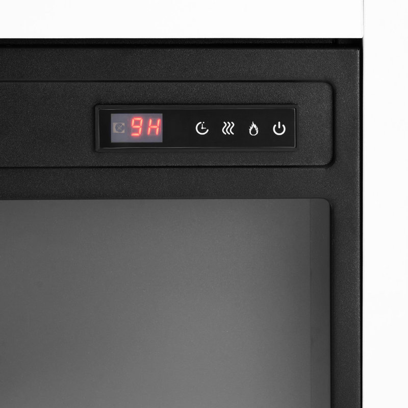Foyer électrique autoportant de 33 pouces avec flammes réalistes, minuterie, télécommande, protection contre la surchauffe, pour poêle de salon, 1500 W 5120BTU, chambre à coucher 3D
