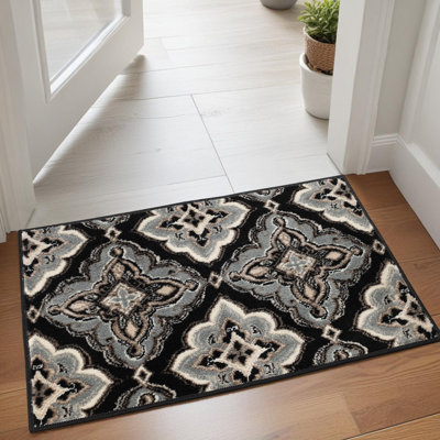 Tapis noir Goshen