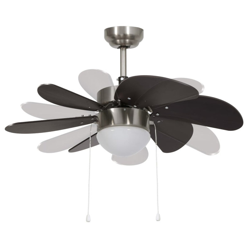 Dornan 76cm Ceiling Fan with Light Kit, Black