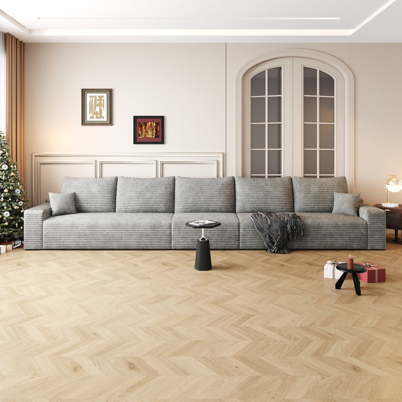 Canapé modulaire Cloud avec siège profond Cloud, 5, H 37,8 po x l 168 po x P 39,4 po, Gris