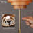 Modern Wooden Layered Lampshade, E26 Socket, Pull Chain Switch, Metal Base, Standing Lamp for Living Room, Bedroom (bulb not included)-618914386