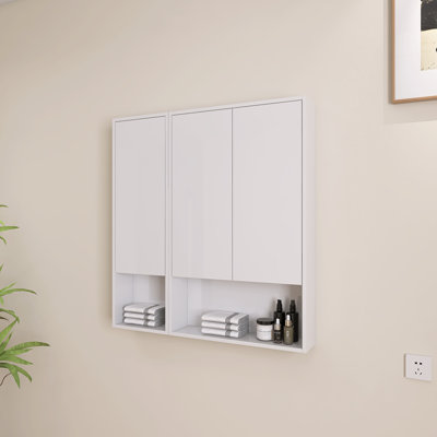 36"W Wall-Mounted Bathroom Cabinet