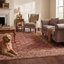 Tapis Winslow traditionnel à motif floral intégral bordeaux, cuivre, vert, crème et rose, lavable à la machine, antidérapant, à poils courts, pour l'intérieur et l'extérieur, adapté aux animaux domestiques, idéal pour le salon, la chambre, la salle à manger, l'entrée, le couloir ou le bureau.-616457547