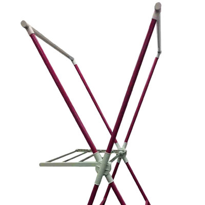 Adjustable Pink Laundry Equipment, 51" - Metal & Plastic, Easy To Store At Home Tall Rack Made Of And Plastic For Household