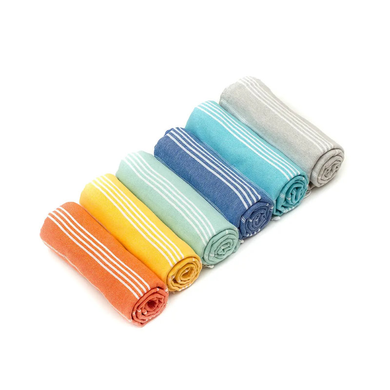Ensemble de serviettes de plage 100% coton turc | Serviettes de piscine surdimensionnées 38 po x 71 po