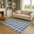 Premium Machine Washable Dockside AMF1817 Christmas Plaid Rug-1117705678