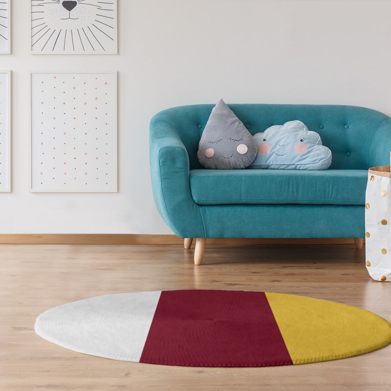 Chenille Indoor Rug, Round 5'