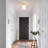 Tacolurt Glass Semi Flush Mount Bell Flush Mount Lighting