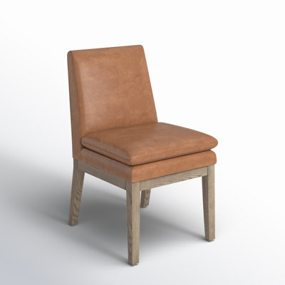Bethea Genuine Leather Dining Chair