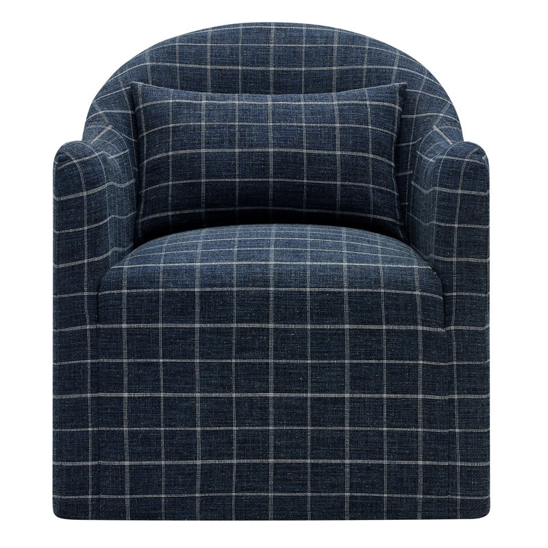 Fauteuil d'appoint en mélange de lin Fyfe