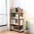 Solid Wood Book Display Bookshelf - 4 Multifunctional Shelf For Show Bookcase 4-layer Open Organizing