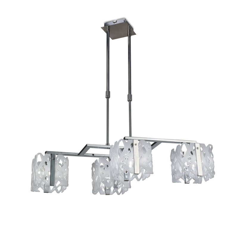 Waloo 4 - Light Shaded Chandelier