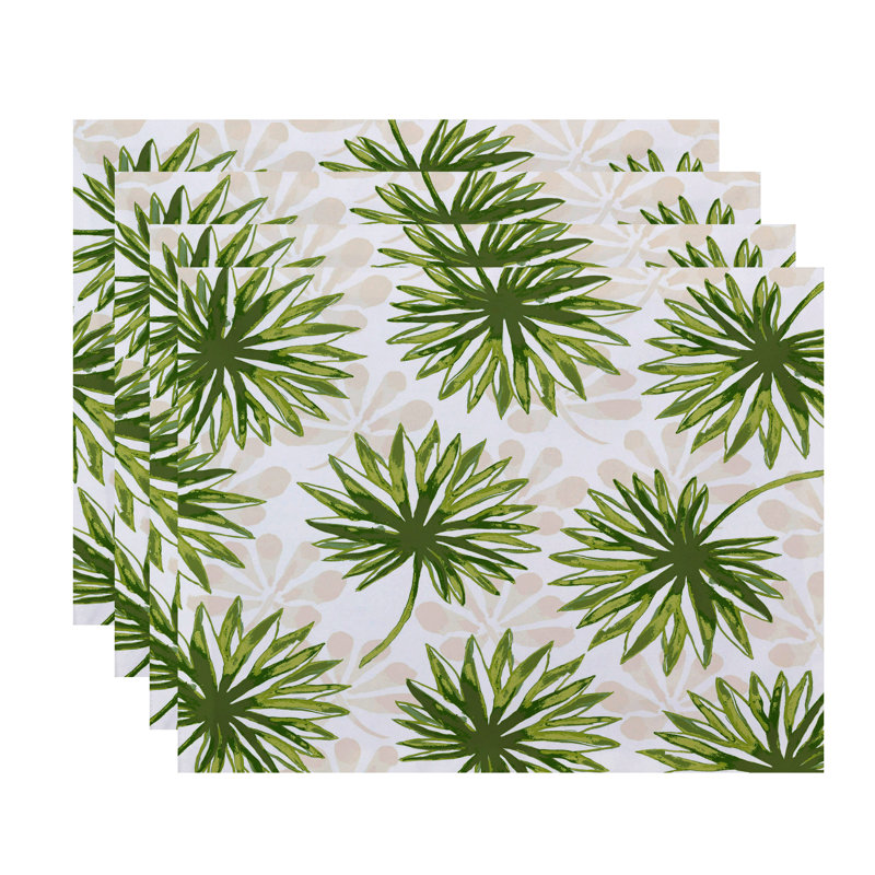 Ensemble de napperons 4 pièces Vathylakas, Vert