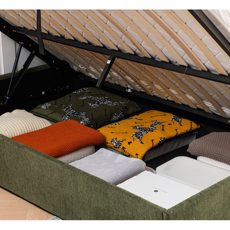 Lit plateforme avec rangement Aristedes, Tortue, Grand