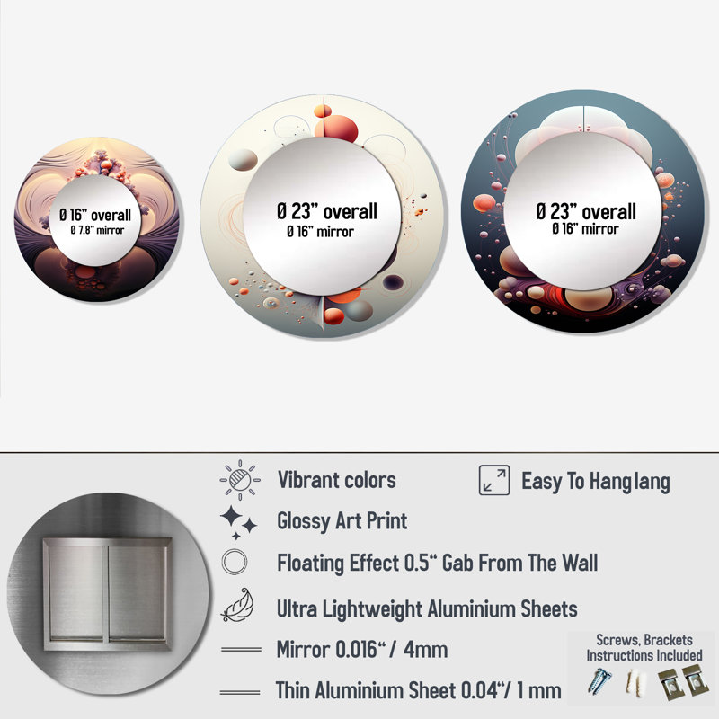 Miroir mural Elings