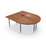 Hierarchy Novelty Height Adjustable 71.37'' L Training Table with Cable Management
