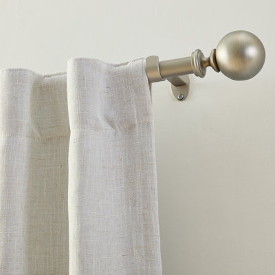 Darion Ball Finial Single Curtain Rod