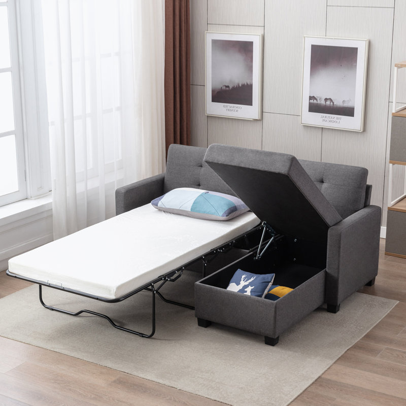 Upholstered 58.4'' Sleeper Sofa