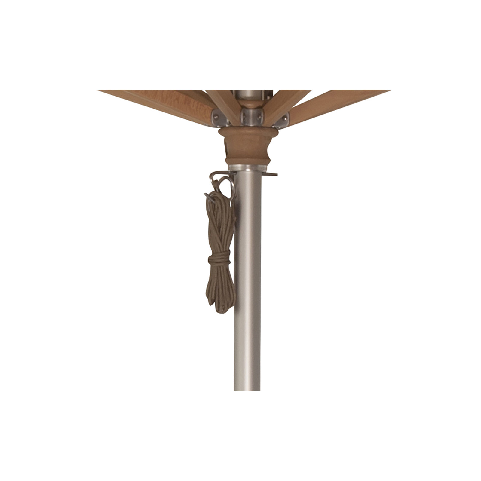 Darlington 132'' Outdoor Umbrella, Taupe Canvas