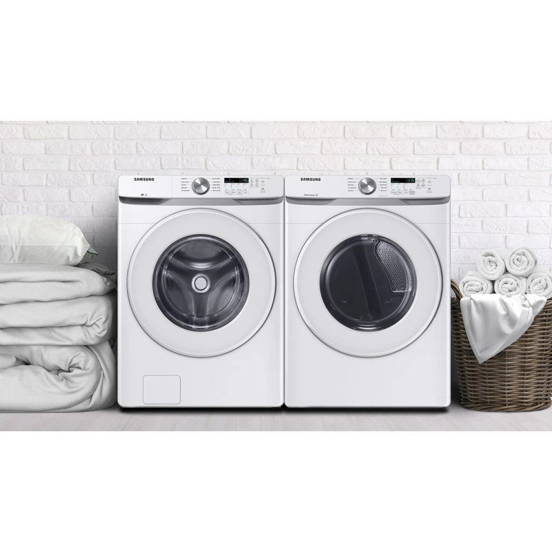 Samsung 4.5 cu. ft. Front Load Washer and 7.5 cu. ft. Ventless Heat Pump Dryer with Sensor Dry