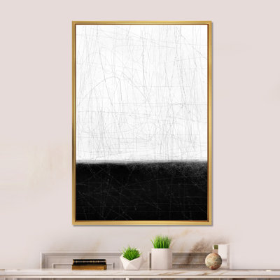 Art abstrait noir et blanc IV - Décoration murale moderne et contemporaine en toile