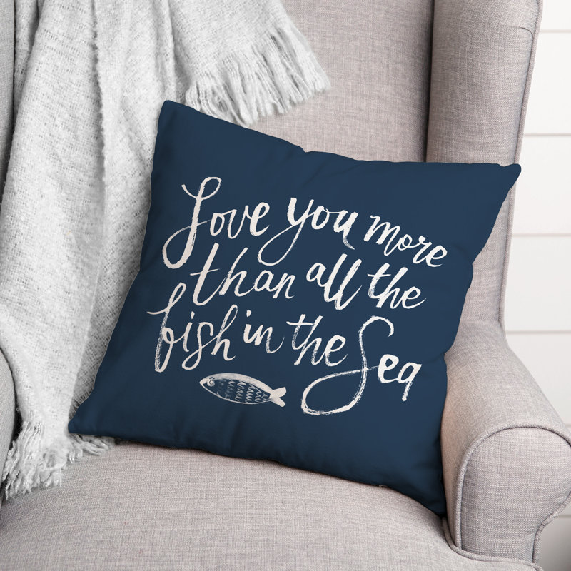 Reversible Throw Pillow, 18" H x 18" W