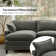 Asul 151.5" Convertible Oversized Sectional Couch for 6 People with Triple-Layer Cushions and Two Armrest Pillows