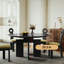 Table et chaises vintage rétro de style crème-100683228-100683231