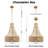 Boho 18" 4-Light Dimmable Beaded Empire Chandelier