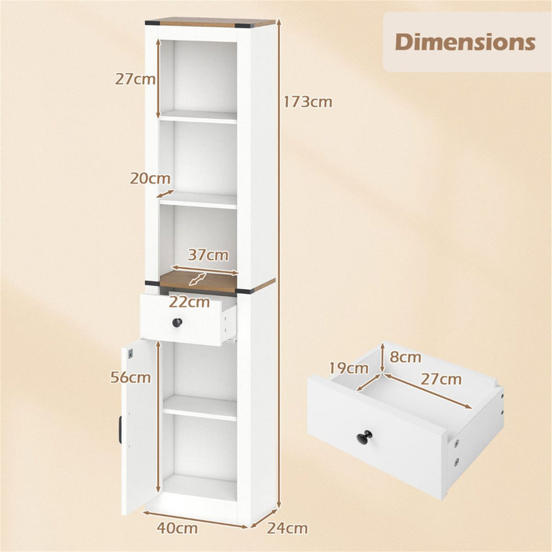 Freestanding Linen Cabinet
