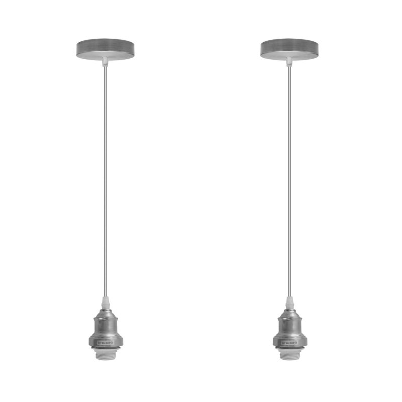 1 - Light Satin Nickel Simple Pendant