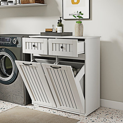 Laundry Cabinet with Removable Laundry Basket