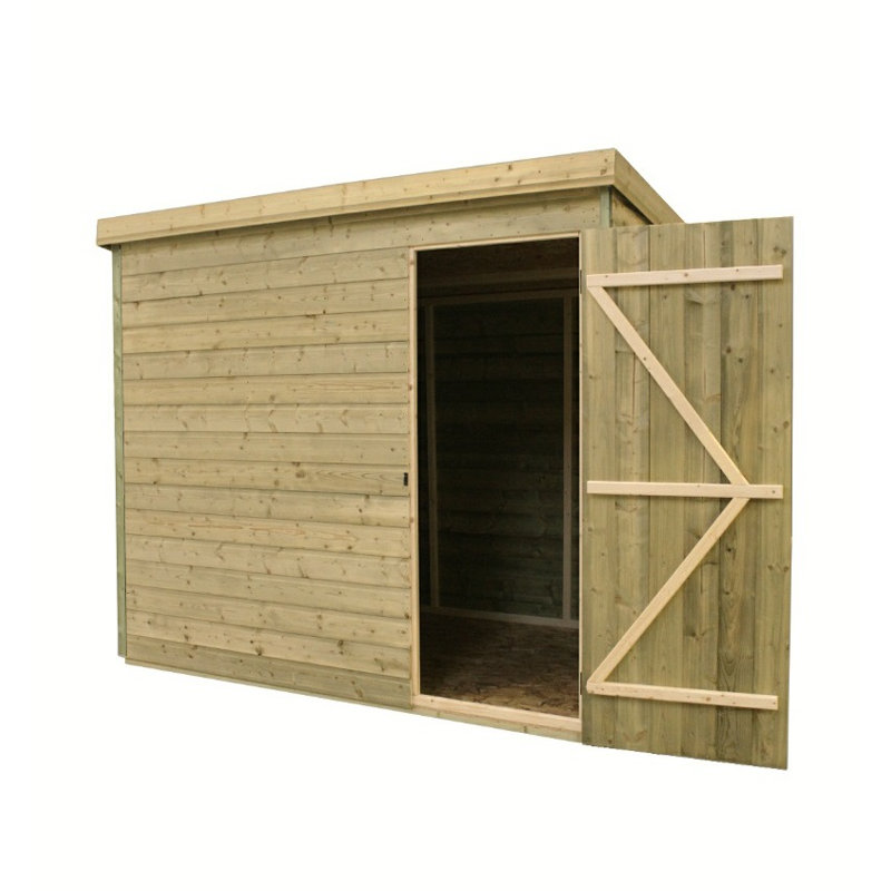 4 Ft. W x 4 Ft. D Shiplap Pent Wooden Shed