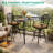  Outdoor Bar Table, 41.98" X 23.98" Cast Aluminum Counter Height Table, All-Weather Patio Rectangle Pub Table With Adjustable Feet, High Top Dining Table For Backyard, Deck, Garden, Antique Bronze
