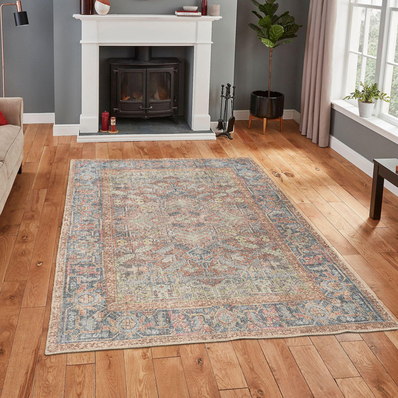 Tapis en coton Latrone, Tapis de couloir 2 pi 6 po x 9 pi 10 po