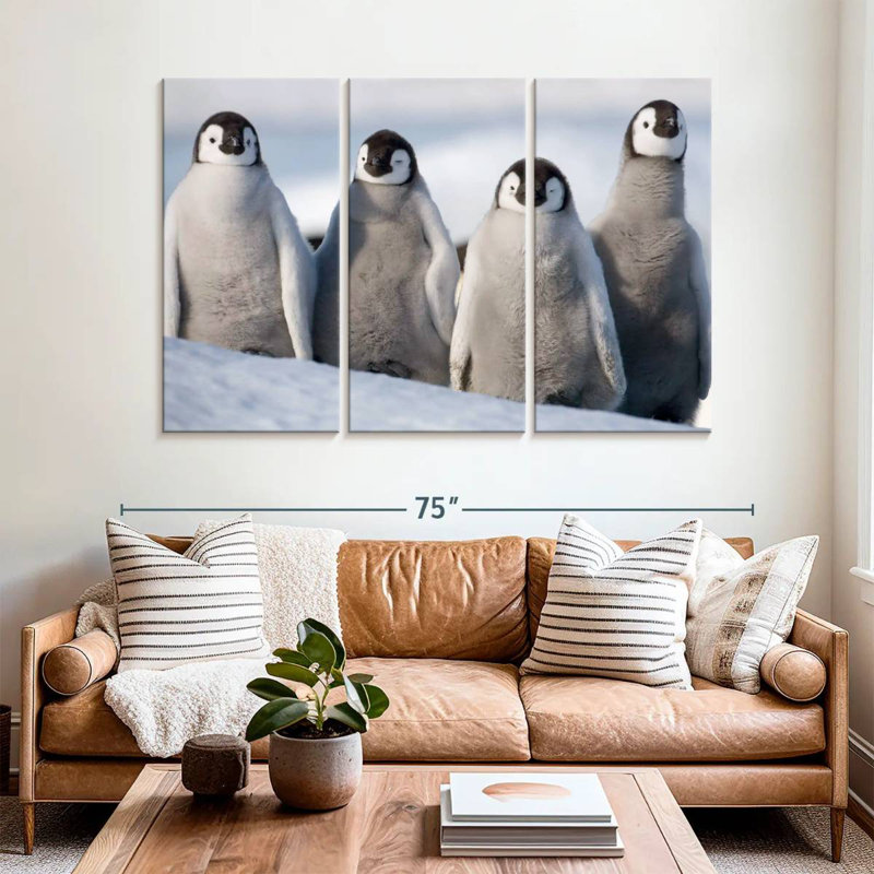 Brampt Emperor Penguin Chick Waddle, 28" H x 45" W