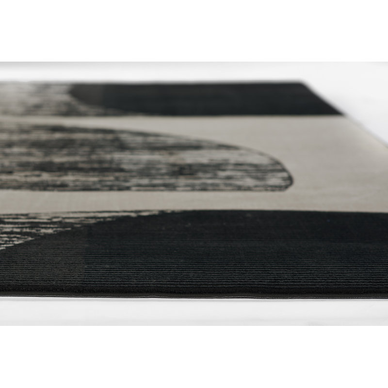 Tapis noir / ivoire Chanella, Rectangle 2 pi x 3 pi