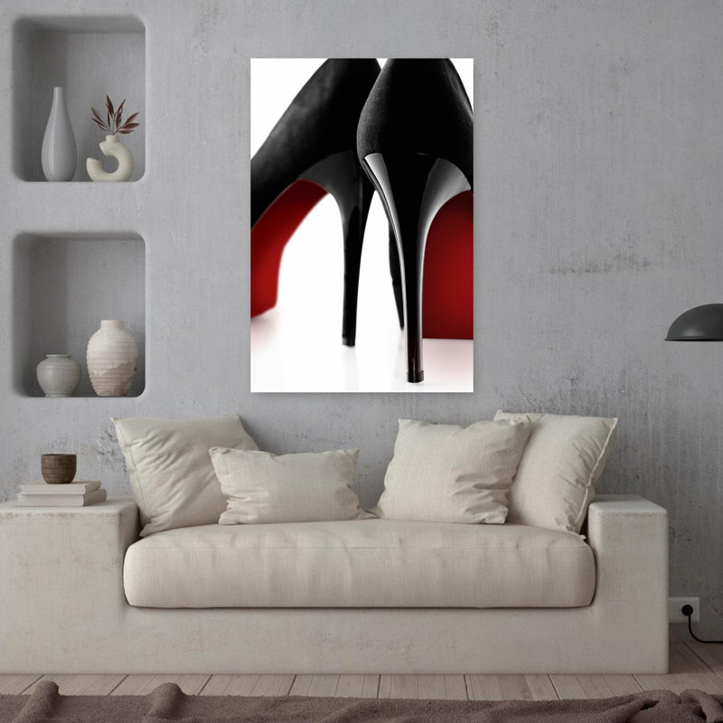 Fashion Red 1, art contemporain, H 36 po x l 24 po