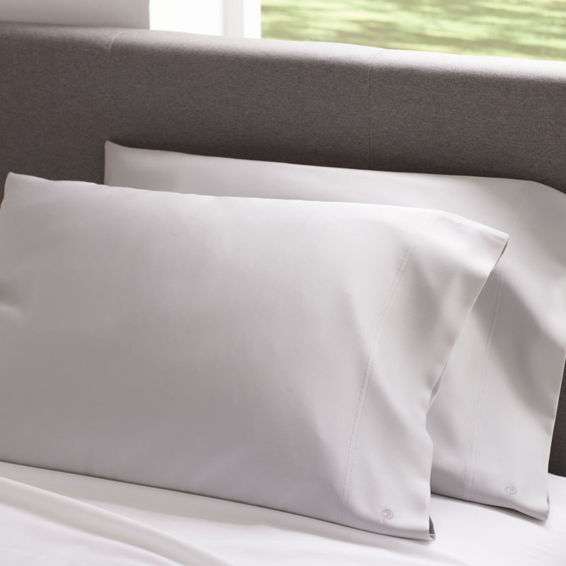 Clean Design Home Anti Allergen Polyester Lumbar Rectangular Pillow Cover, Gray