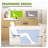 43" Freestanding Acrylic Soaking Bathtub with Built-in Seat, Rectangular Gloss White Tub, cUPC Certified