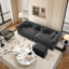 Canapé Chesterfield, canapé-lit gigogne 3 en 1 de 89 po, canapé-lit convertible, canapé-lit très grand, méridienne, canapé en velours 3 places avec repose-pieds mobile, conception capitonnée, gris (ancien numéro de modèle: W1885S00173)-322192256