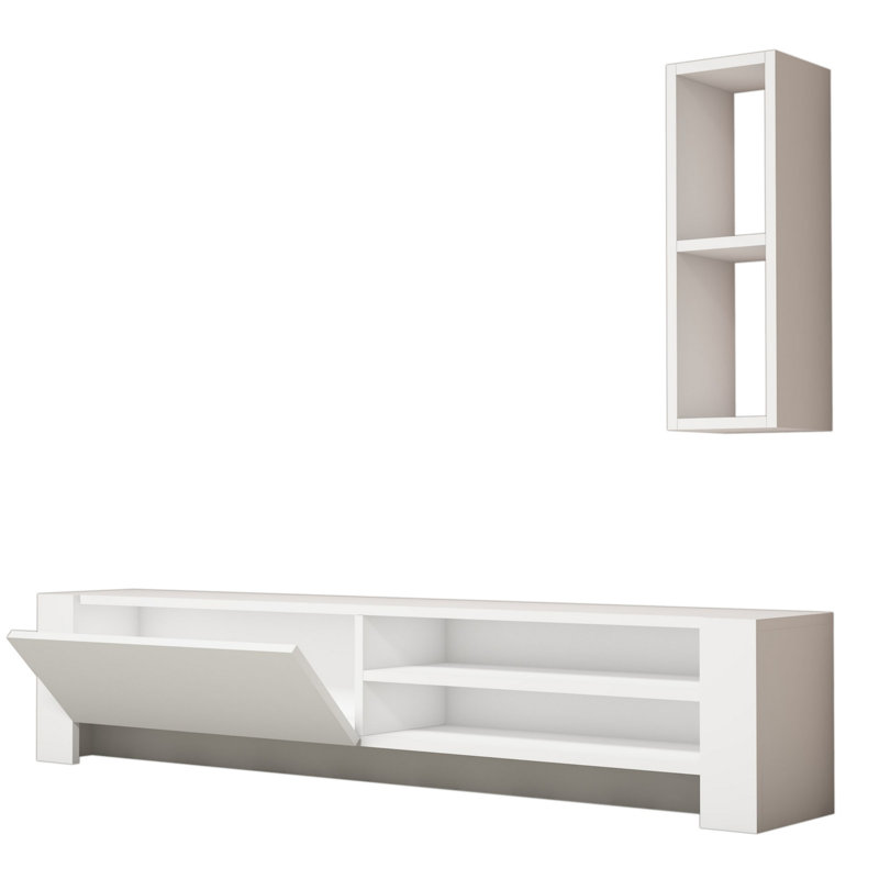 Alachua Unfinished Entertainment Centre for TVs up to 65", White
