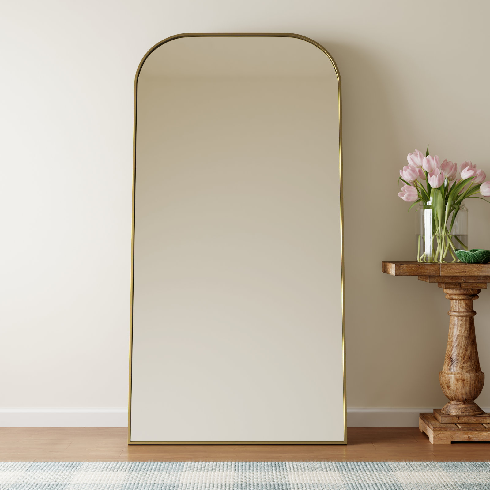 Sabine 35" Full-Length Mirror, 72" x 35", Brass