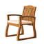 Fauteuil en bois, siège H 18,75 po, siège en bois résistant à la rouille, l 26,75 po x H 35 po
