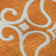 Tapis orange Prisco lavable à la machine de qualité supérieure-840696574