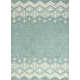 Ismael Geometric Handmade Tufted Wool Teal Area Rug