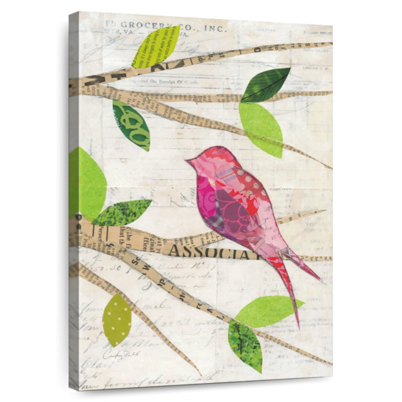 Brampt Birds In Spring IV, 48" H x 32" W