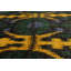 Tapis zone one-of-kind-noué la 2010 shalimar vert foncé/jaune 8 pi x 10 pi zone de laine 3 po Céline
