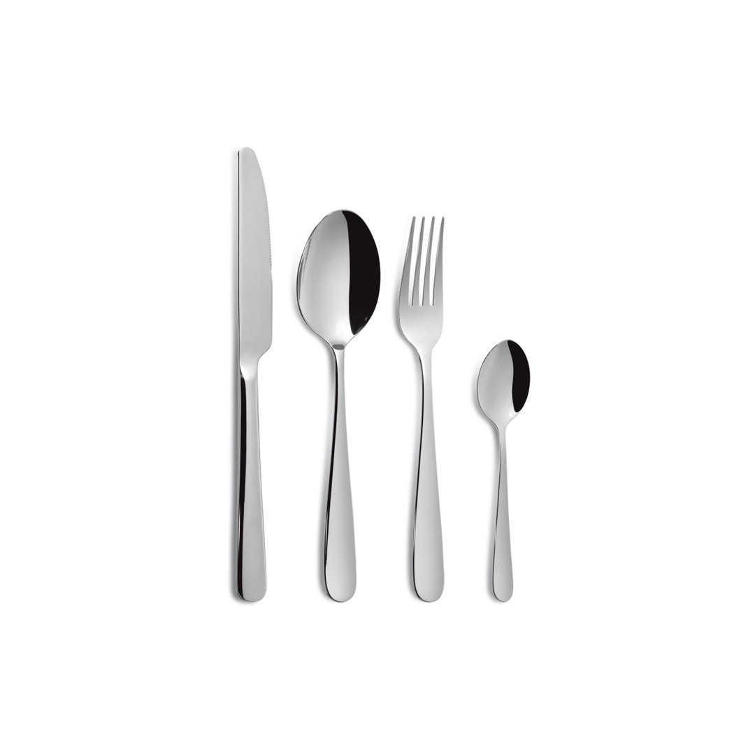 ModernMoments Besteck-Set Chef 24-tlg., Tafelbesteck, Edelstahl 18/10, Silberfarben, 0706